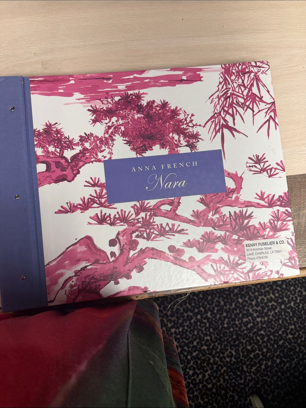 Nara Pink and White Decorative Home Accent Wallpaper Sample Book